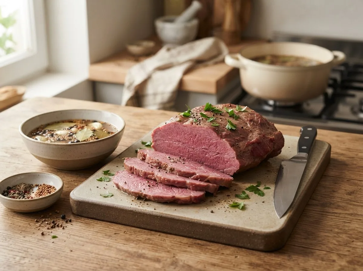 Fetta di Corned Beef rosata